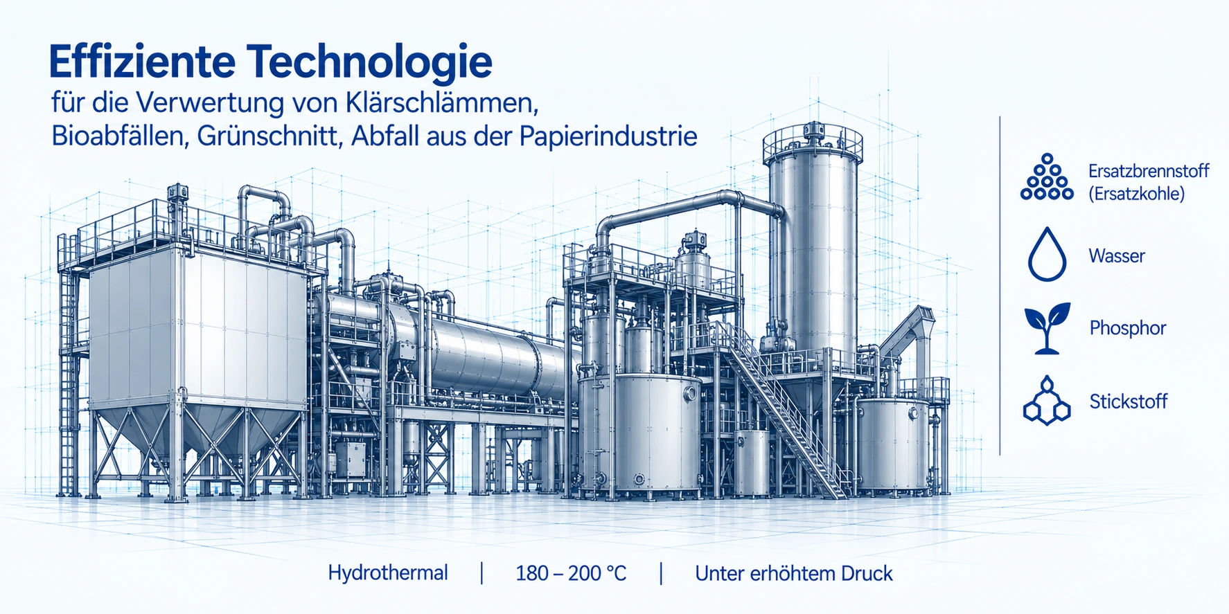 Hydrothermal plant concept